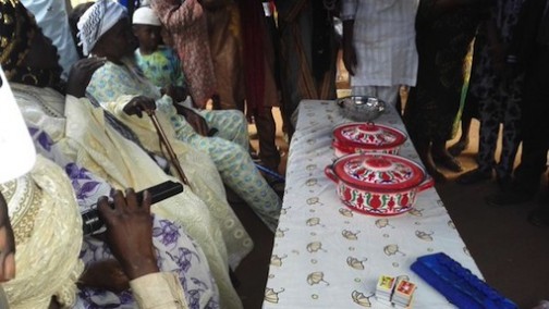 Cross section of family and friends at the naming ceremony attended by Governor Fayose