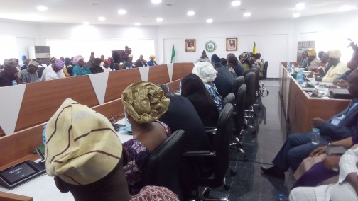 Cross-section of Ogun State Executive Council members at a special session on Monday, 1 Feb. 2016. Photo: Abiodun Onafuye