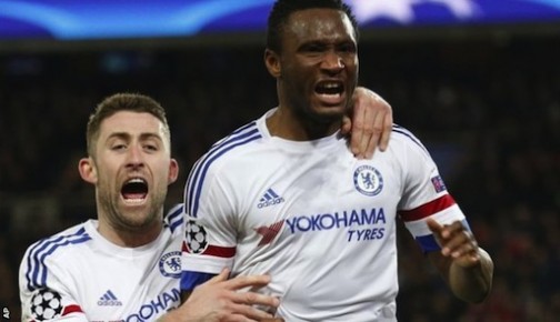 Mikel Obi's strikel was only his sixth for Chelsea in almost 10 years with the club