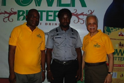 L-R: Mr. Felix Aighobahi, Sales Director, Euro Global Foods and Distilleries Limited; Distributor of the Year, Mr. Jude Okolozo and  Managing Director, Manish Uniyal