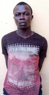 Traffic robbery suspect, Biodun Omoyeni.