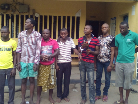 Suspected kidnappers arrested by the Rivers State Police Command