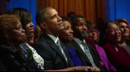 The Obamas and guests at White House Tribute To Ray Charles