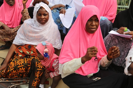 The littlte girl not left out at this year World Hijab day celebration . Photo credit Idowu Ogunleye