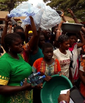 The protesting pure water hawkers