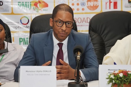 Alpha Diallo CEO OnTimeInternational Bamako Forum in February 2016