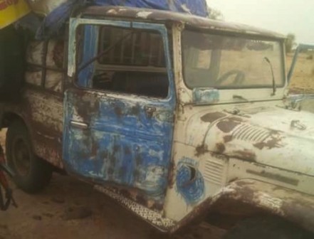 A vehicle recovered from Boko Haram terrorists