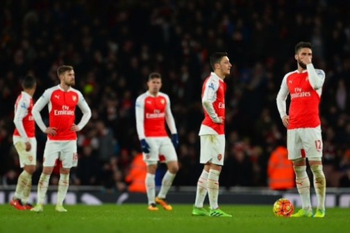 Arsenal players are deflated from their latest setback