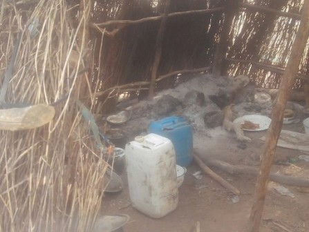 Boko Haram's den before it was burnt down