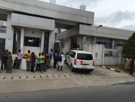 CBN Calabar office after the explosion