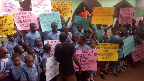 Gbagyi  protesters including children