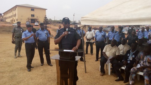 OgunState Commissioner of Police, CP Abdulmajid Ali  and other officers during an enlightenment programme