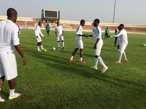 Super Eagles training in Kaduna ahead of the match against Egypt
