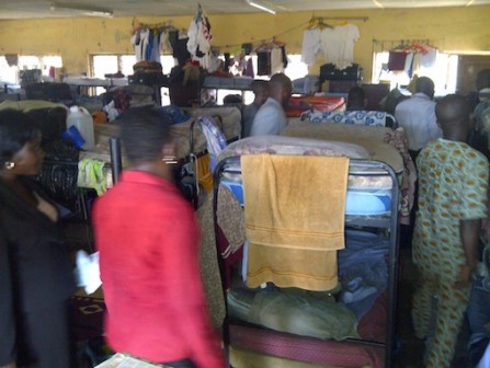 A hostel room in Badagry Secondary School