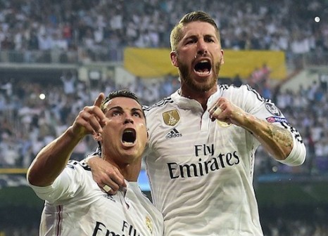 Cristiano Ronaldo and Sergio Ramos 