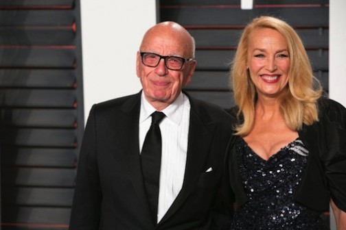 Rupert Murdoch marries Jerry Hall