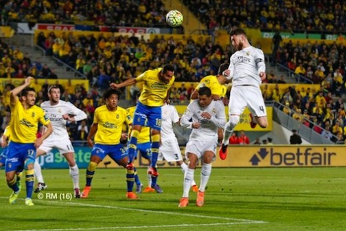 Sergio Ramos rise highest to head Madrid into the lead