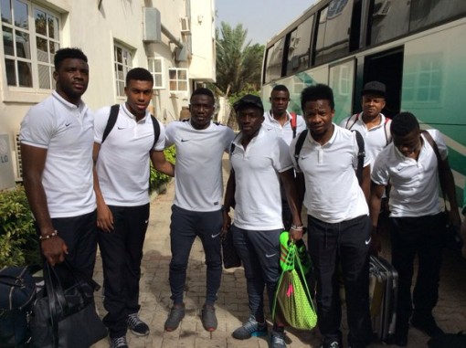Super Eagles arriving Kaduna ahead of the match against Egypt