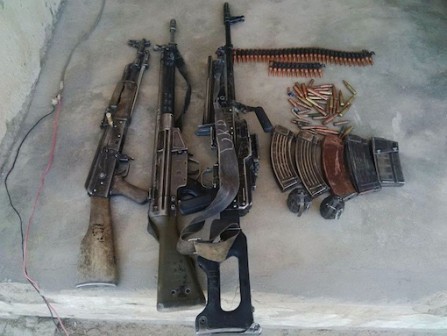 Arms recovered from Boko Haram hide-outs