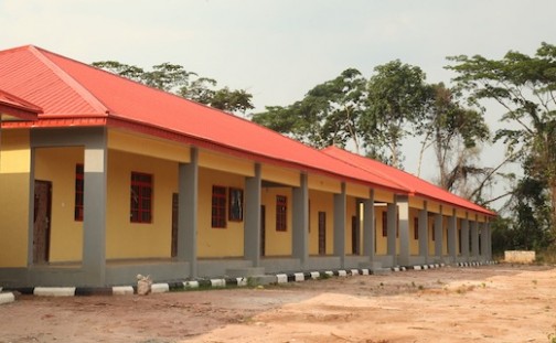 The newly constructed school for IDPs 