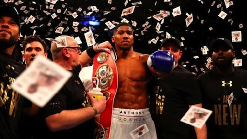 Anthony Joshua win his IBF belt