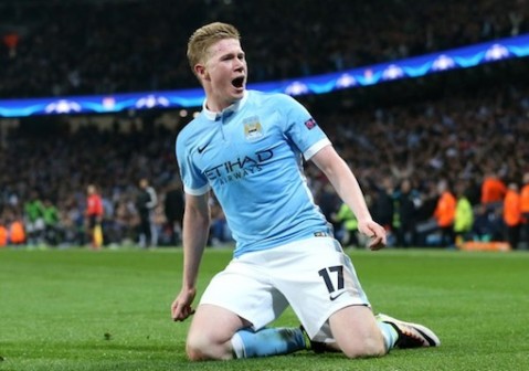 Kevin De Bruyne fires Man City to first ever semi final in the Champions League