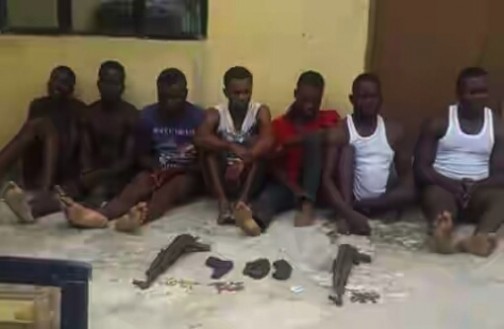 The arrested kidnappers