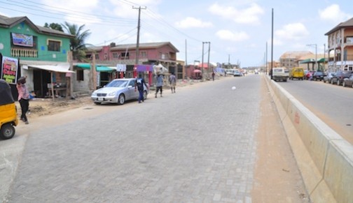 Newly constructed Ago Palace Way, Okota by Lagos State Government.
