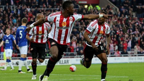 Lamine Kone celebrates after scoring for Sunderland