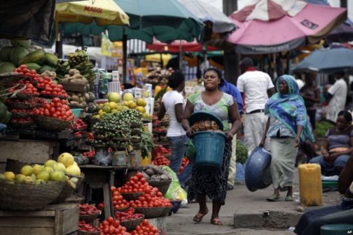 Market women in a market