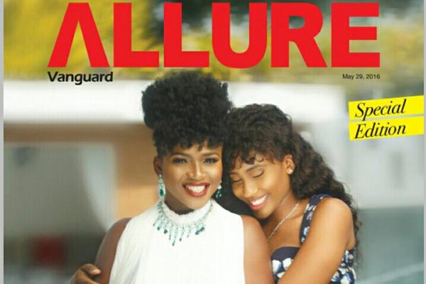 Waje-and-her-Daughter-on-Vanguard-Allure-May-2016