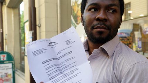 Eze Okafor, now stranded in Sweden awaiting deportation to Nigeria