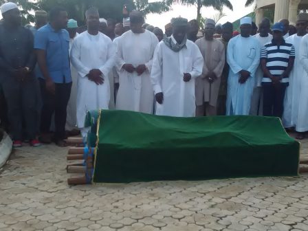 Prayers being offered for the Late Super Eagles Coach