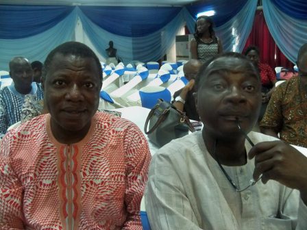 L-R: Prof. Remi Raji and Mr. Kunle Ajibade at the lecture