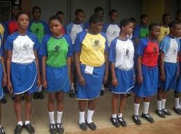 Pupils of Pacelli School for the Blind