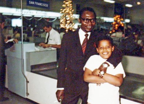 Barack Obama with his father, Barack Obama Sr., in an undated family photo from the 1960s released by Mr. Obama’s presidential campaign.