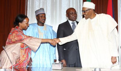 PRESIDENT BUHARI RECEVIES ENVOY OF AFRICAN UNION PEACE FUND