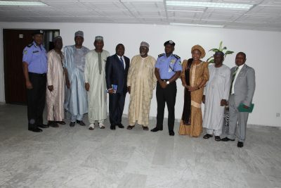 IGP in a group photograph with the DG, DSS and members of the  Service
