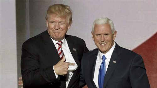 Mike Pence and Donald Trump