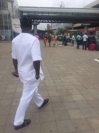 Senator Melaye walking freely in Lagos. He seems to be saying what can you do to me afterall