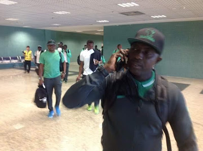 Nigeria's U-23 team arrives Brazil