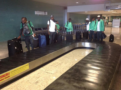 Nigeria's U-23 team arrives Brazil