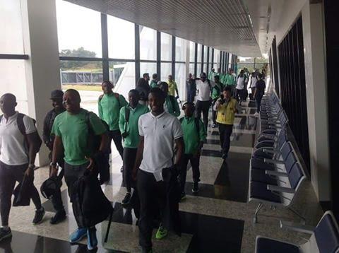 Nigeria's U-23 team arrives Brazil