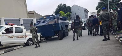 Government House, Port Harcourt as the police take over this morning  Wednesday August 17