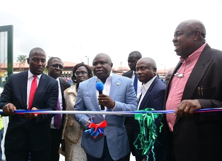Ambode commissioning the newly acquired Helipad