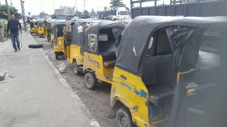 Some of the tricycles impounded