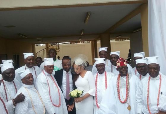The couple and Lagos white cap chiefs