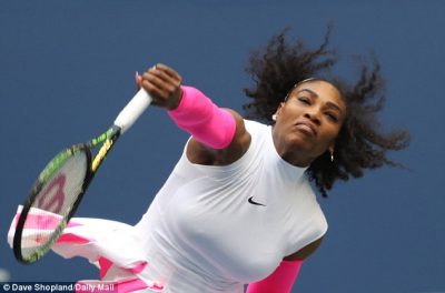 Serena Williams in action