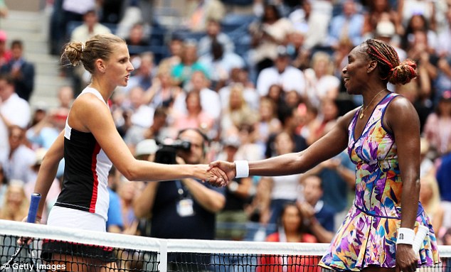 Venus and Caroline shook hands after the match