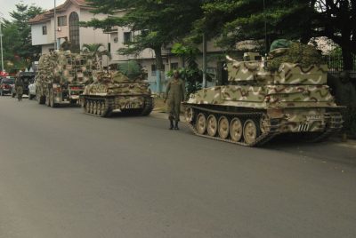 Soldiers in show of force on the streets of Port Harcourt